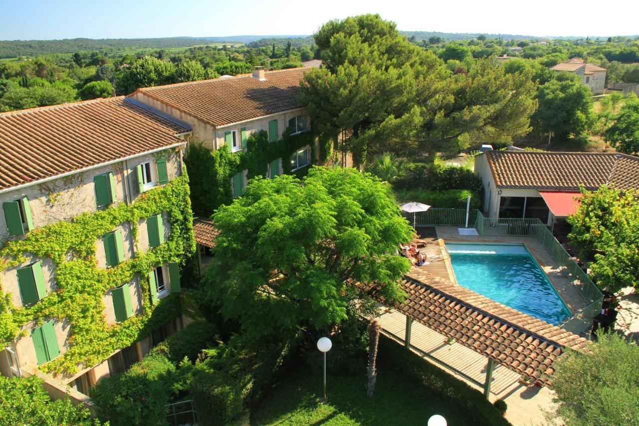 Logis Hotel Restaurant Uzes Pont Du Gard Exterior photo